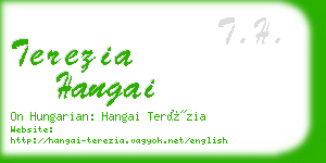 terezia hangai business card